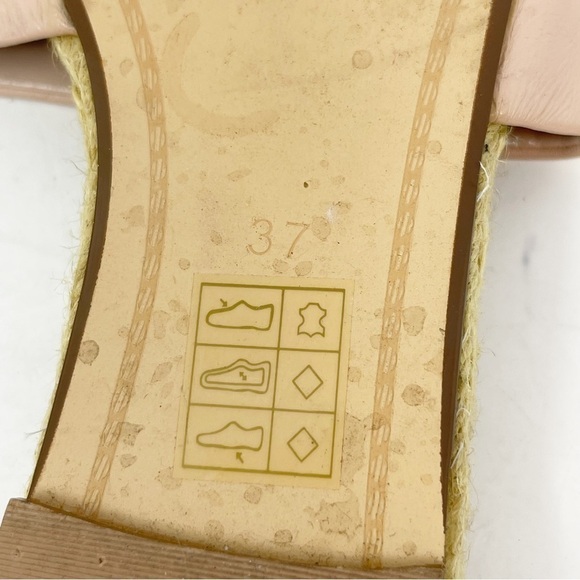 DUNE LONDON Women’s Nude/Light Pink Slip On Sandals Slides Espadrille 37 US 6 - Picture 9 of 9